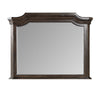 Lynda Dresser Mirror | 44" Low Distortion | Walnut Brown Crown Molding
