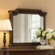 Lynda Dresser Mirror | 44" Low Distortion | Walnut Brown Crown Molding