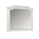 Lynda Dresser Mirror | 44" Low Distortion | Antique White Crown Molding