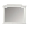 Lynda Dresser Mirror | 44" Low Distortion | Antique White Crown Molding