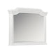 Lynda Dresser Mirror | 44" Low Distortion | Antique White Crown Molding