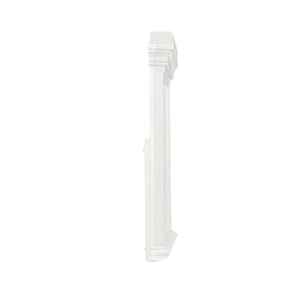 Lynda Dresser Mirror | 44" Low Distortion | Antique White Crown Molding