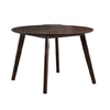 Tery Dining Table | 47" Round Top | Angled Legs | Cherry Brown Wood