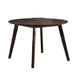 Tery Dining Table | 47" Round Top | Angled Legs | Cherry Brown Wood