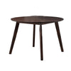 Tery Dining Table | 47" Round Top | Angled Legs | Cherry Brown Wood