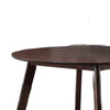 Tery Dining Table | 47" Round Top | Angled Legs | Cherry Brown Wood