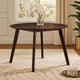 Tery Dining Table | 47" Round Top | Angled Legs | Cherry Brown Wood