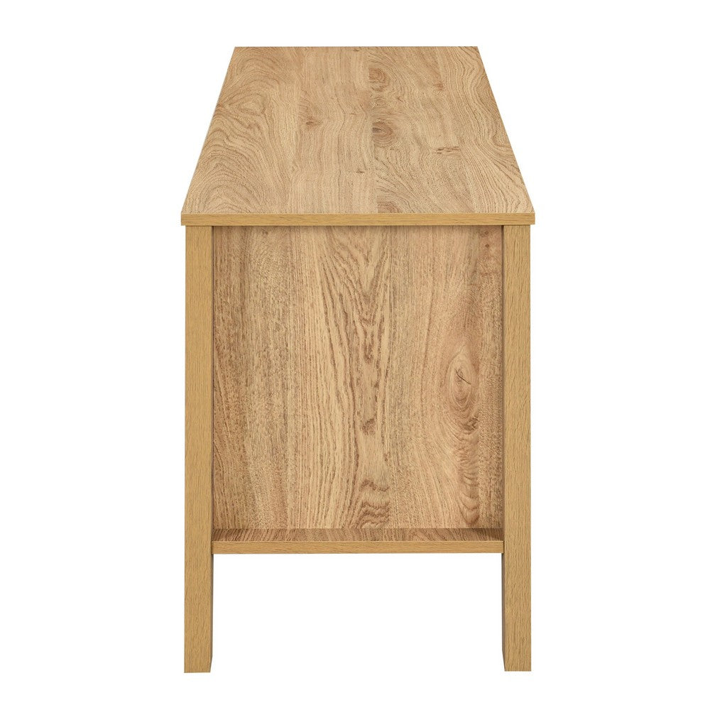 Hay TV Media Console | 47" | 2 Doors w Adjustable Shelves | Beige