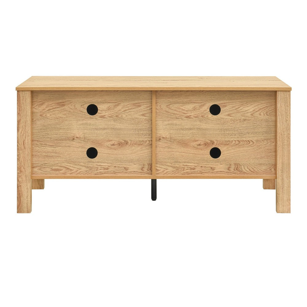 Hay TV Media Console | 47" | 2 Doors w Adjustable Shelves | Beige
