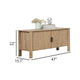 Hay TV Media Console | 47" | 2 Doors w Adjustable Shelves | Beige