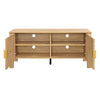 Hay TV Media Console | 47" | 2 Doors w Adjustable Shelves | Beige