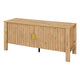 Hay TV Media Console | 47" | 2 Doors w Adjustable Shelves | Beige