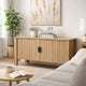Hay TV Media Console | 47" | 2 Doors w Adjustable Shelves | Beige