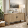 Hay TV Media Console | 47" | 2 Doors w Adjustable Shelves | Beige
