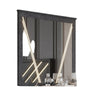 Semy Dresser Mirror | 40" Lighted Gray Marble Frame | Low Distortion
