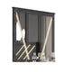 Semy Dresser Mirror | 40" Lighted Gray Marble Frame | Low Distortion
