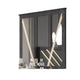 Semy Dresser Mirror | 40" Lighted Gray Marble Frame | Low Distortion