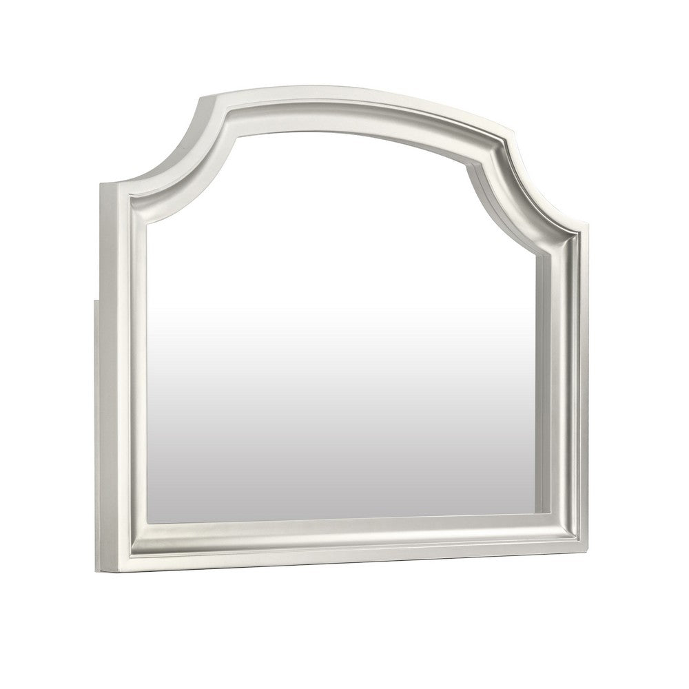 Felix Dresser Mirror | 30" | Low Distortion Glass | Matte Silver Pine