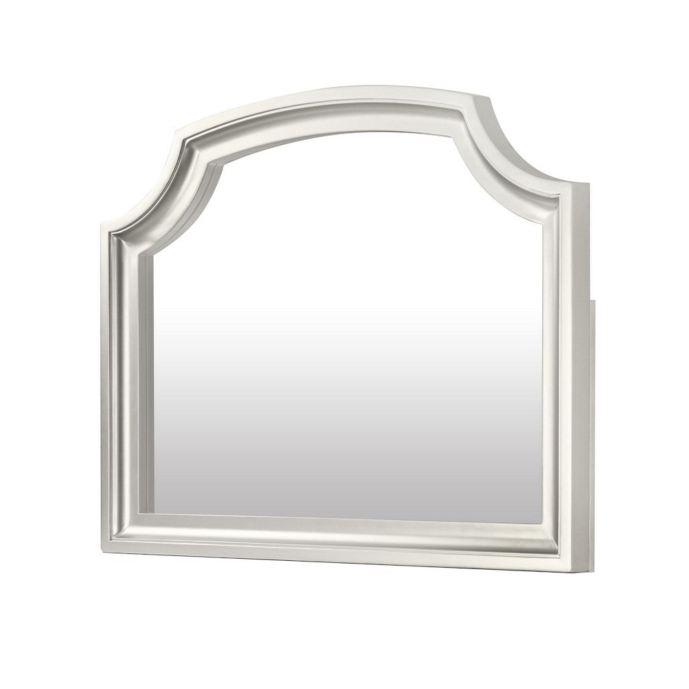 Felix Dresser Mirror | 30" | Low Distortion Glass | Matte Silver Pine