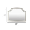 Felix Dresser Mirror | 30" | Low Distortion Glass | Matte Silver Pine