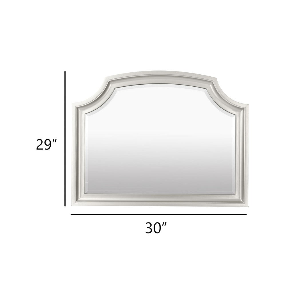 Felix Dresser Mirror | 30" | Low Distortion Glass | Matte Silver Pine