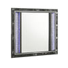 Ren Dresser Mirror | 45" | Crushed Crystal Look Black Laminate | LED
