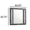 Ren Dresser Mirror | 45" | Crushed Crystal Look Black Laminate | LED