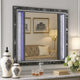 Ren Dresser Mirror | 45" | Crushed Crystal Look Black Laminate | LED