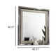 Levy Dresser Mirror | 40" | Light Gray Wood Frame | Low Distortion