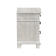 Avy Nightstand | 3 Drawers w Black Handles & 1 Knob | Mist Gray