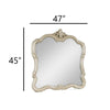 Kerra Dresser Mirror | 47" | Low Distortion Glass | Champagne Silver