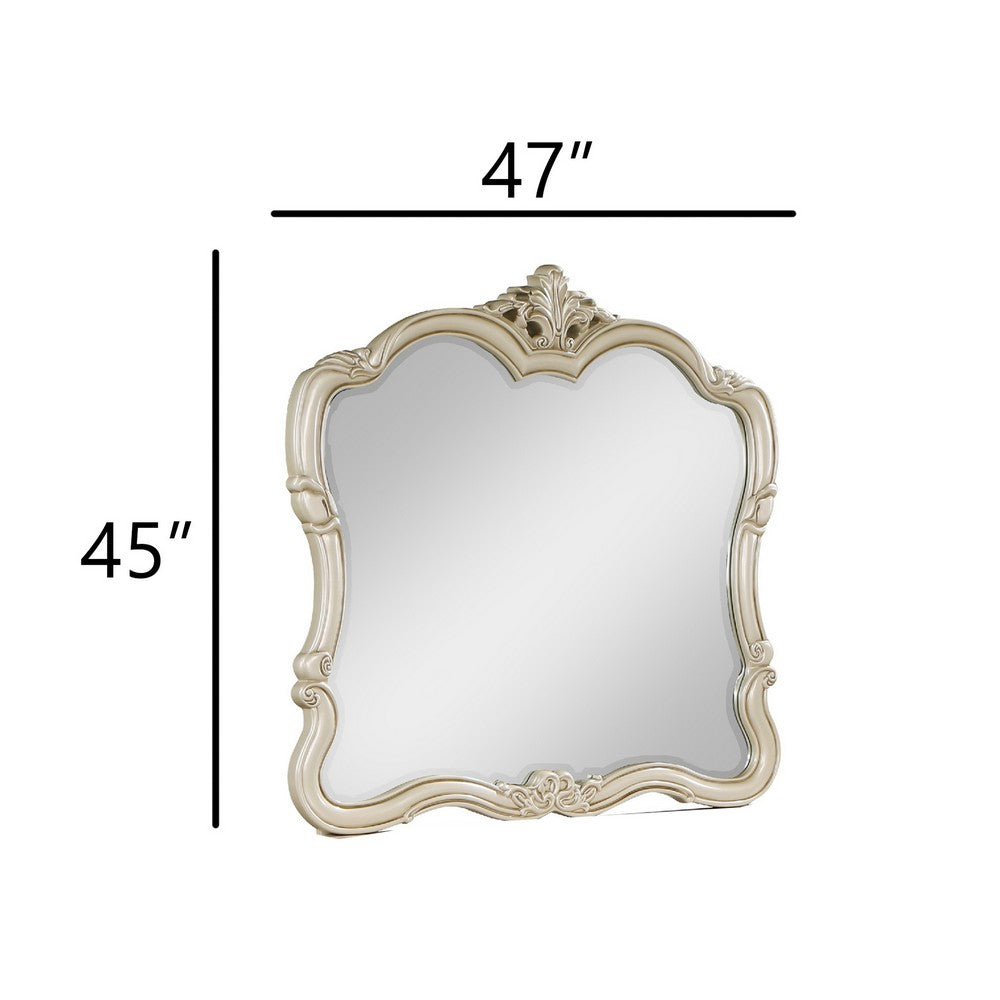 Kerra Dresser Mirror | 47" | Low Distortion Glass | Champagne Silver