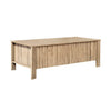 Hay Coffee Table | 47" Rectangular Top | 2 Reeded Drawers | Beige