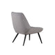 Rea Accent Chair | Tufted Back w Wrap Around Arms | Gray Velvet