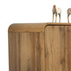 Wea TV Media Console | 63" | 4 Cabinet Doors | Oak Brown Laminate