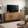 Wea TV Media Console | 63" | 4 Cabinet Doors | Oak Brown Laminate