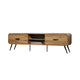Wea TV Media Console | 71" | 2 Drawers w Open Shelves | Oak Brown