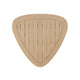 Outdoor Side End Table | 28" Slatted Triangle Top | Natural Brown