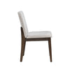 Ony Dining Side Chair Set of 2 | Cream Seat & Back Cushion | Brown