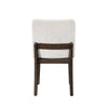 Ony Dining Side Chair Set of 2 | Cream Seat & Back Cushion | Brown