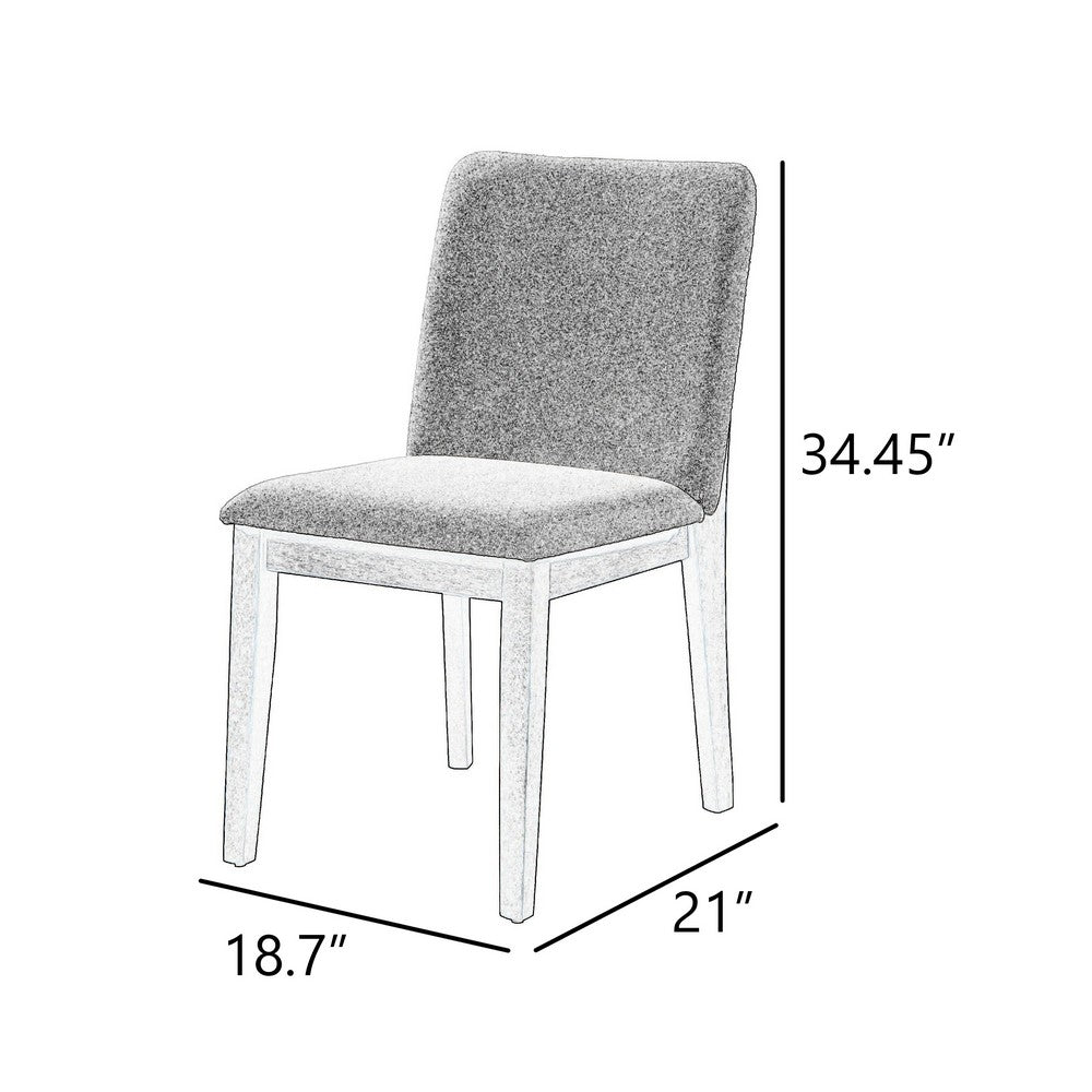 Ony Dining Side Chair Set of 2 | Cream Seat & Back Cushion | Forest Green