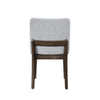 Ony Dining Side Chair Set of 2 | Seat & Back Cushion | Stone Gray | Black