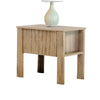Modern Side End Table | 1 Drawer | Natural Oak Brown | 22x16" Top
