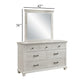 Vanity Dresser Mirror | Crown Moldings | Mist Gray | 42"