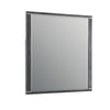 Odiy Vanity Dresser Mirror | Charcoal Gray | 42" Solid Pine Wood