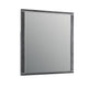 Odiy Vanity Dresser Mirror | Charcoal Gray | 42" Solid Pine Wood