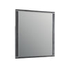 Odiy Vanity Dresser Mirror | Charcoal Gray | 42" Solid Pine Wood