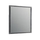 Odiy Vanity Dresser Mirror | Charcoal Gray | 42" Solid Pine Wood