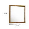 Tey Vanity Dresser Mirror | Honey Brown | Solid Rubberwood 39"
