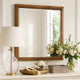 Tey Vanity Dresser Mirror | Honey Brown | Solid Rubberwood 39"